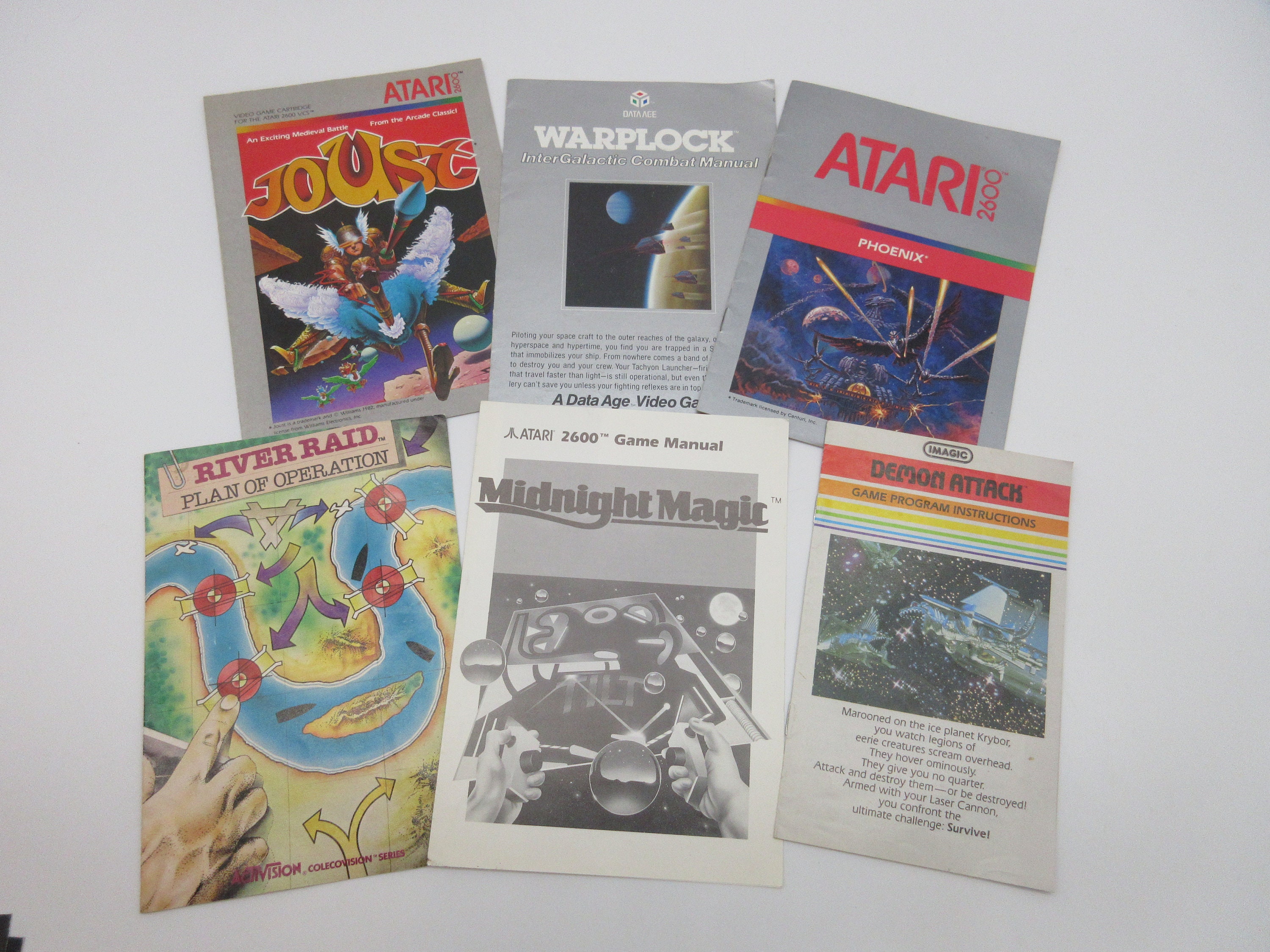1980's Atari Instructions YOU PICK Video Game 2600 Etsy