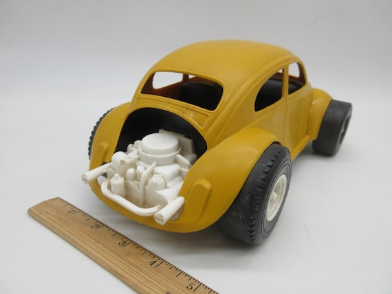 1970's VOLKSWAGEN BEETLE by Gay Toys - VW Bug - Yellow Toy - Etsy