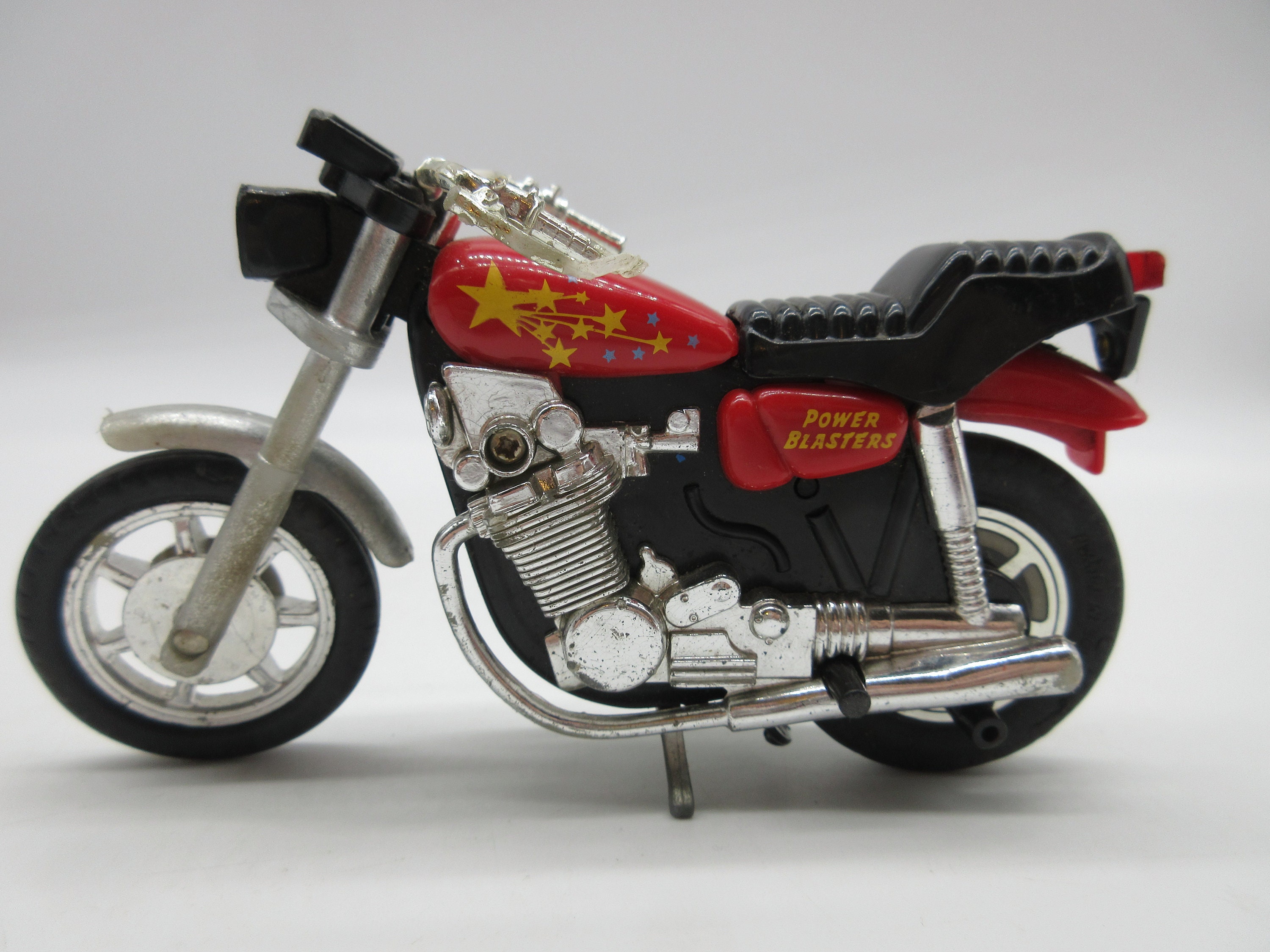 1980's Power Blasters Motorcycle - Action Figure Toy Harley
