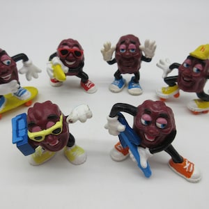 1987 California Raisins Lot #2 - Applause - PVC figures - Action Figure - Vintage Toy 80&#39;s Gift Toy