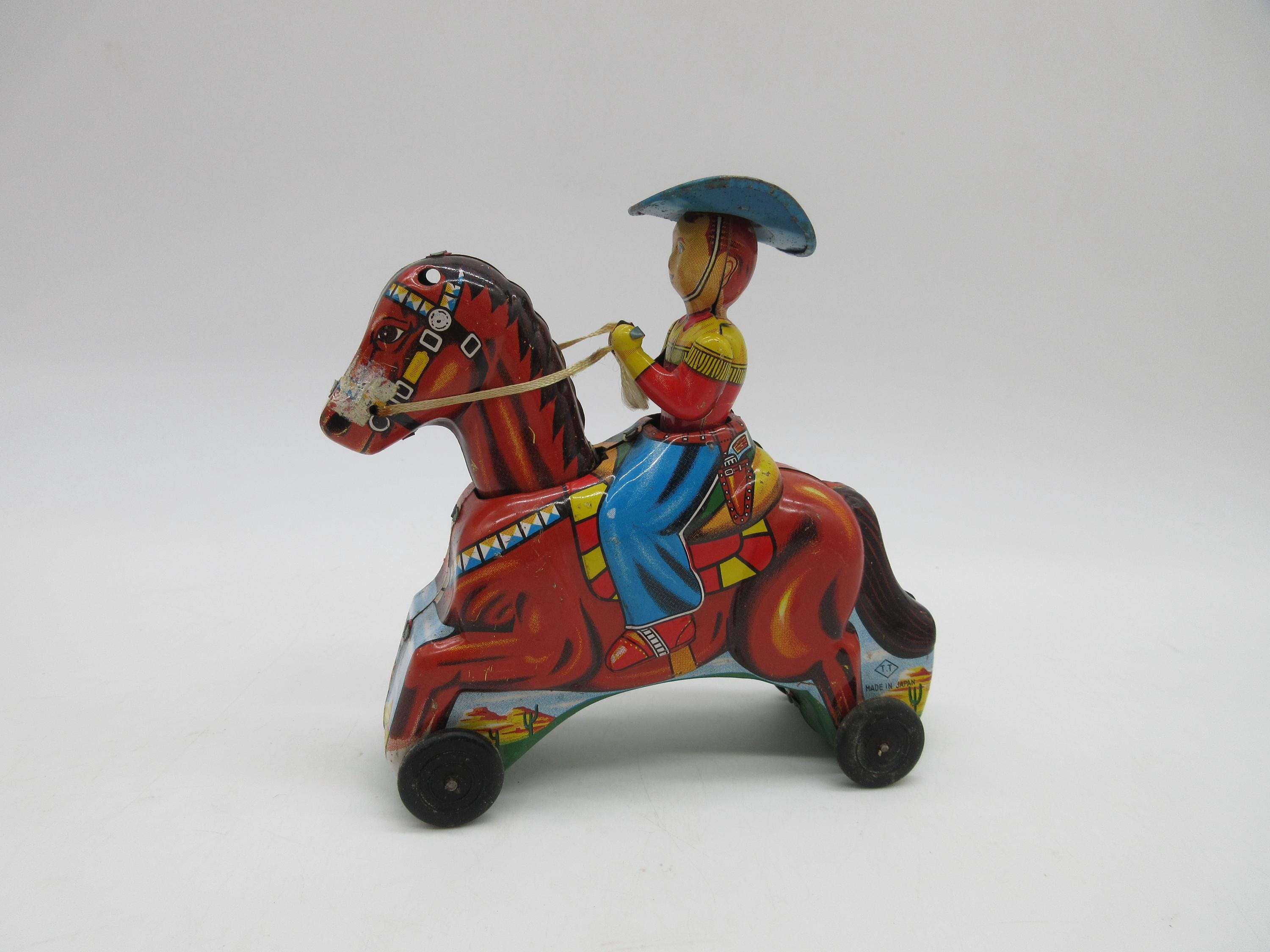 ゼンマイ式 カウボーイ 昔のおもちゃ Cowboy wind up toy - Etsy 日本