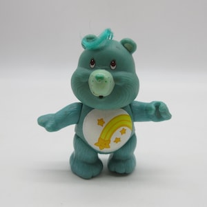 1985 WISH BEAR #2 Care Bears - American Greetings - Hallmark - Plush Doll Mini Posable Figure Poseable Vinyl