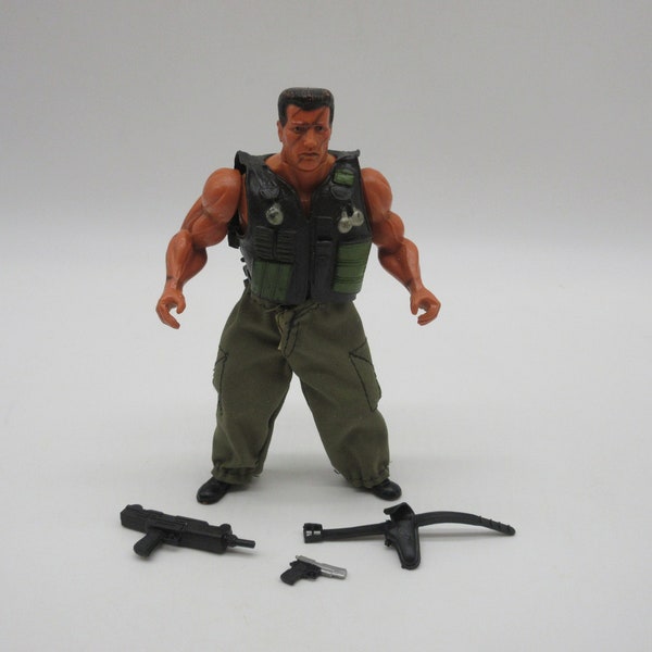 1986 COMMANDO 100% Complete  - Arnold Schwarzenegger   - Action Figure Toy