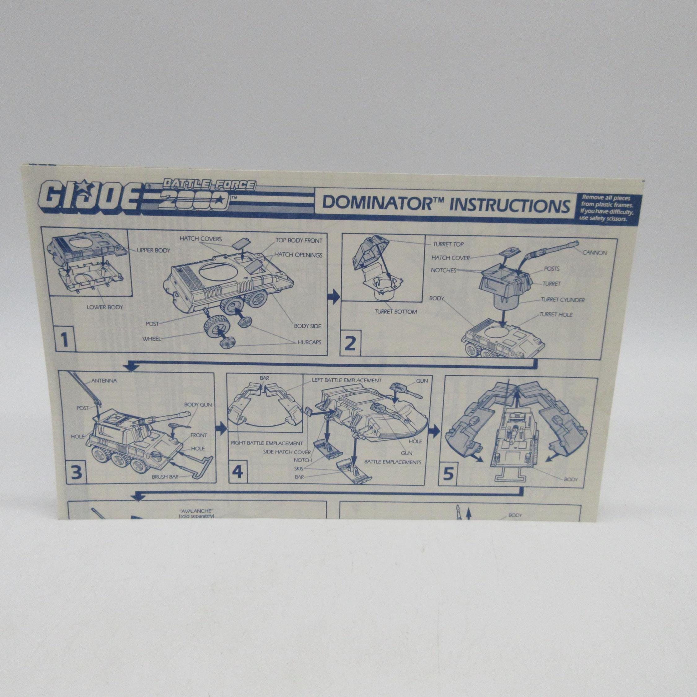 Gi Joe Instructions - Etsy