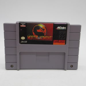 1993 MORTAL KOMBAT (SNES) Super Nintendo (Tested + Cleaned) Original