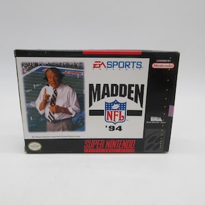 1994 MADDEN &#39;94 In Box (SNES) Super Nintendo Game (Tested + Cleaned)