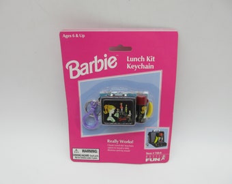 1999 Barbie Lunch Kit Keychain -  Lunchbox Doll - New In Box - Factory Sealed - MISB - Mattel - Clothes - Mod Vintage Clothing -