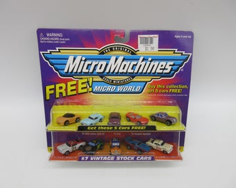 1998 #7 Vintage Stock Cars - Factory Sealed - New - Moc - Micro Machines - Galoob - LGtI - Funrise - Road Champs - - Wheels - Matchbox Toy