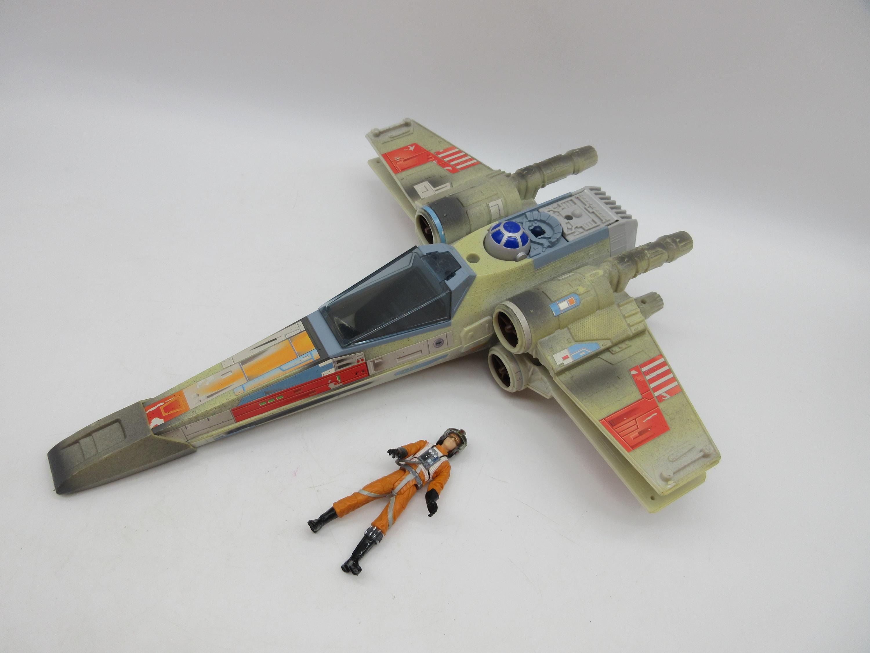 1995 X-wing Battle Damaged W/ Canopy - Star Wars Part - (lucas
