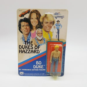1981 BO DUKE - MOC - Sealed On Card - Mego - Dukes of Hazzard -  Action Figure