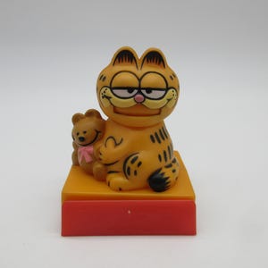 1981 GARFIELD Toy - Jim Davis - Odie - Poupée en peluche - PVC des années 80