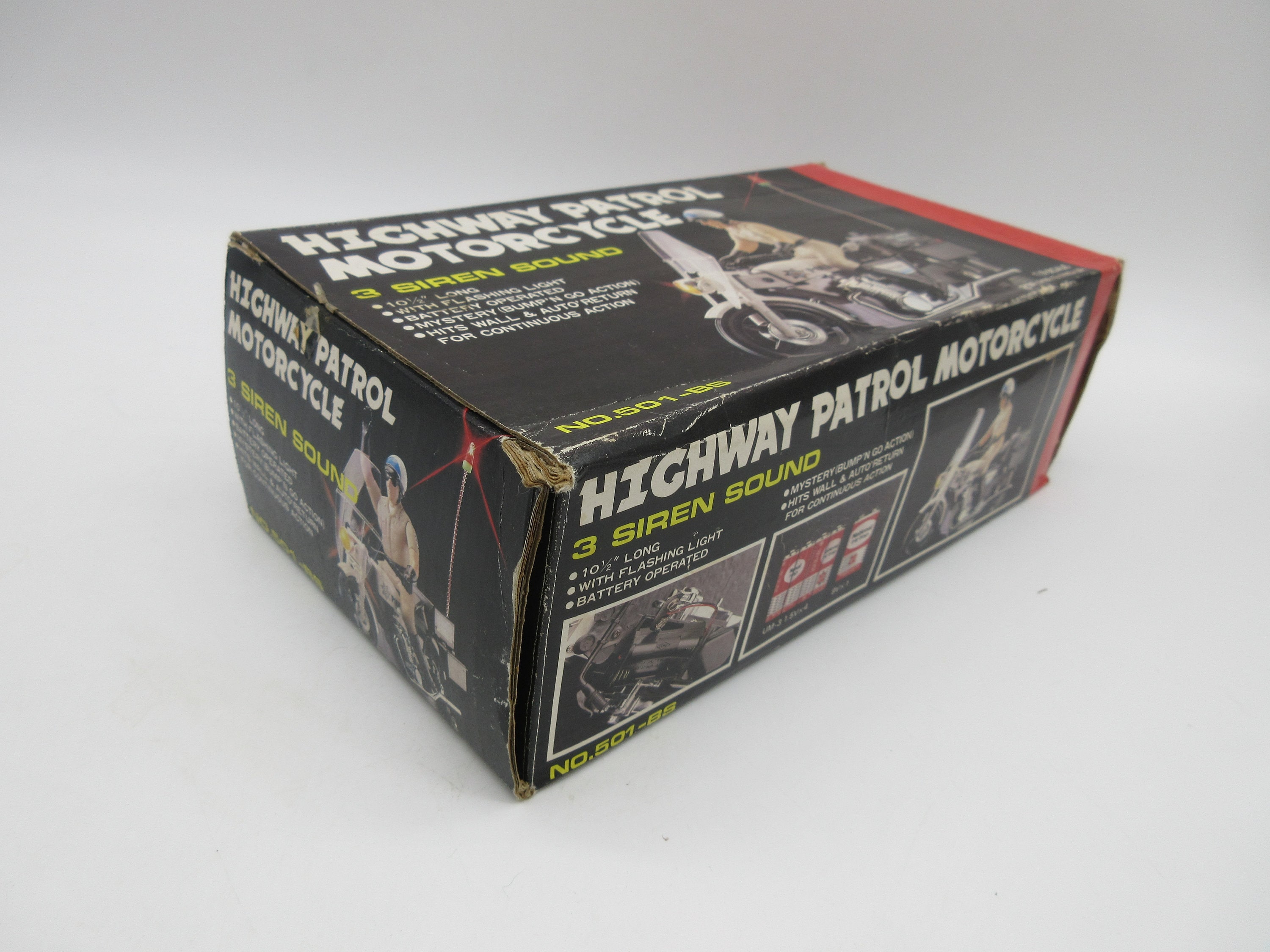 1980 Chips HIGHWAY PATROL MOTORCYCLE Works! W/ Box - Action 1980 Chips HIGHWAY PATROL MOTORCYCLE Works! W/ Box - Action