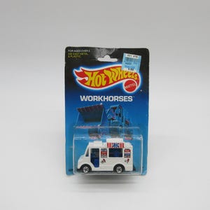 1988 WorkHorses Gute Laune Eiswagen MOC - Neu auf Karte - Hot Wheels - Diecast Lesney Superfast Vintage