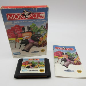 1992 MONOPOLY - Complete - CIB -   Sega Genesis (Tested + Cleaned) Game