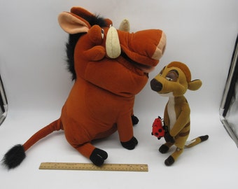 Disney Store Timon And Pumbaa Stuffed Animals Disney Lion King