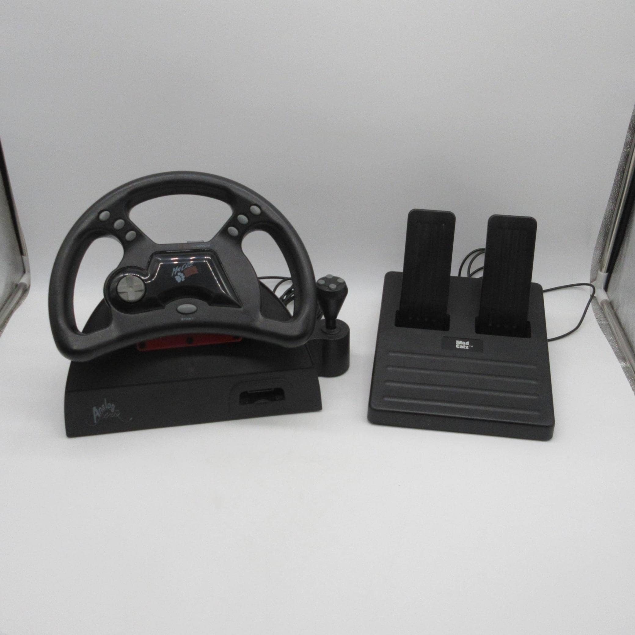 ボタン　他 1999 N64 Mad Catz Analog Steering Wheel + Gas Pedals (compatible