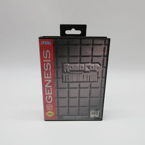 1993 Robocop Versus Terminator CASE + Instructions -  Sega Genesis (Tested + Cleaned) Game