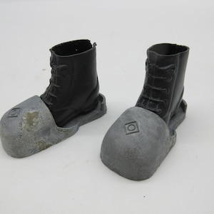 1960&#39;s Weighted Shoes - Diving - Eight Ropes of Danger - Short Black Boots 12&quot; Gi Joe - Hasbro - Action Figure - Adventure Team