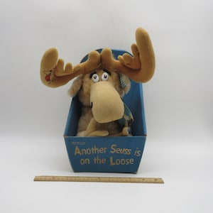 1983 THIDWICK in Box - Dr Seus Moose - Coleco - Plush -  Care Bears - American Greetings - Hallmark - Plush Doll Mini Posable Figure