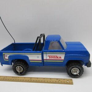 1979 TONKA TRUCK 4x4 Baha w/ Removable Tires Blue Pick Up Pressed Steel  Diecast