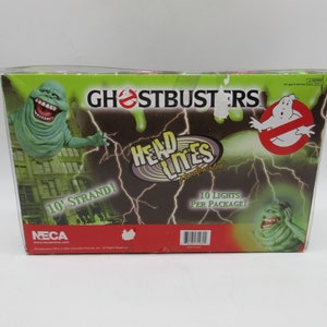 2004 GHOSTBUSTERS NECA Head Lites - Lights  - The Real GHOSTBUSTERS - By Kenner - Slimer Ecto Stay TRgB