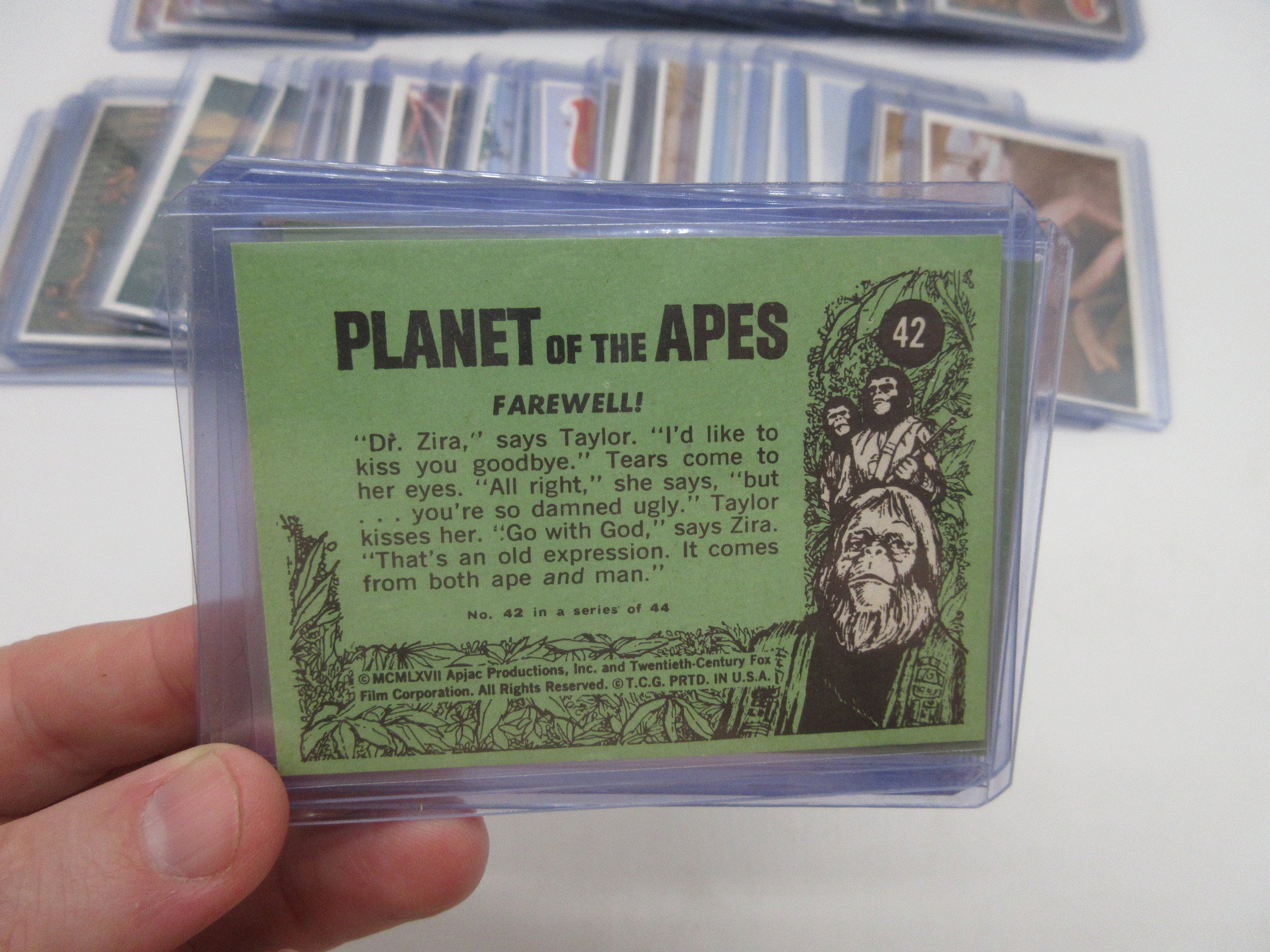 1967 PLANET of the APES Green Back Trading Cards - You Pick