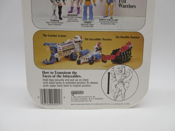 1984 SPHINX INFACEABLES - MOC - Complete - Galoob - Vintage Action