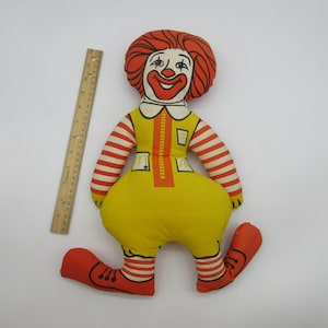 1977 RONALD McDONALD Plush -  Remco Figure -  Mego Doll