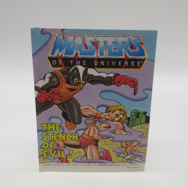 1984 The Stench of Evil - Mini Comic -  HEMAN Action Figure (Motu) Masters of the Universe (He-man) Mini Dragstor Extendor