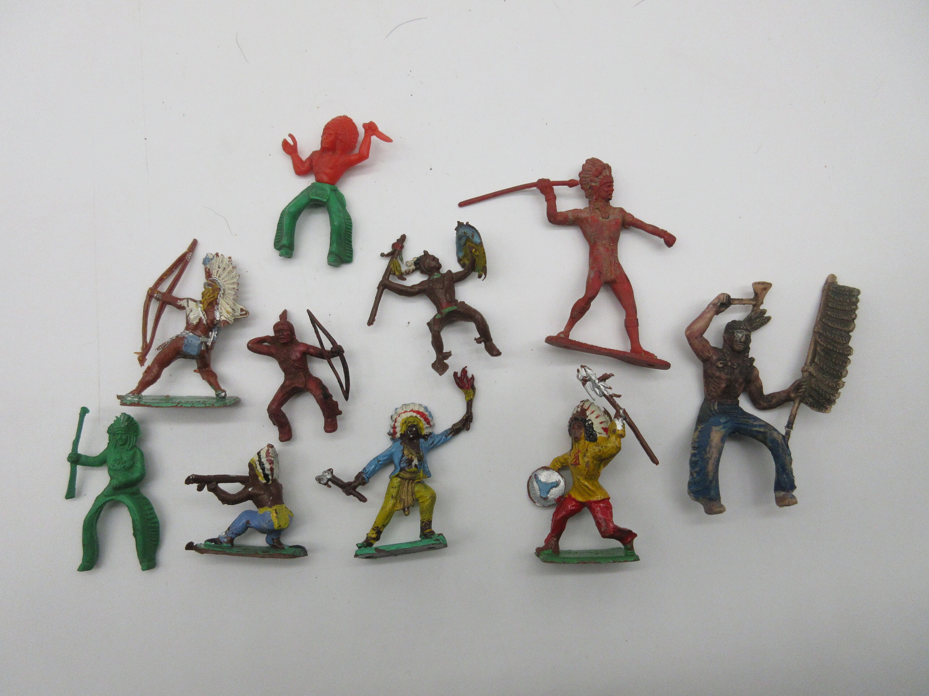 1960's Plastic Indian Figures Native Americans Marx. Etsy