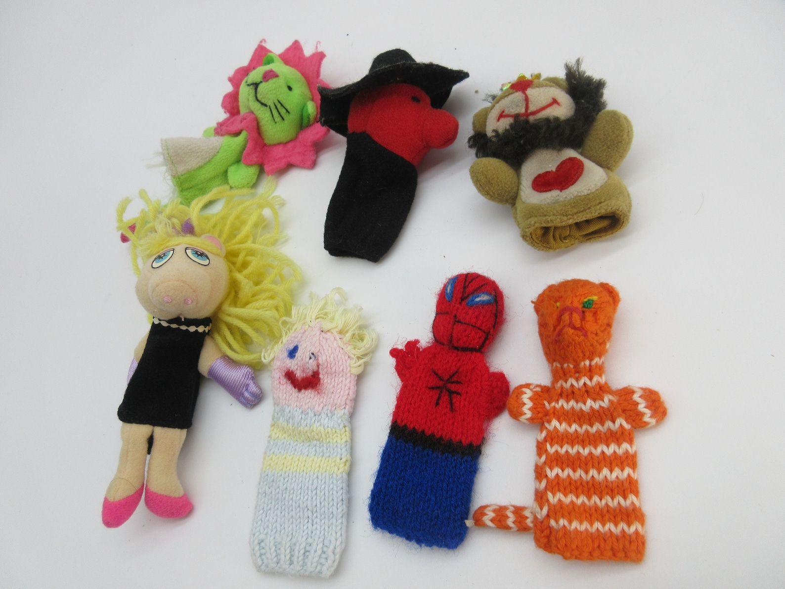 HUGE Vintage Finger Puppets Collection W/ Stage Mr. Rogers Etsy