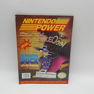 1990 #36 Revista NINTENDO POWER con póster - Edición - (NES) Nintendo Volumen Vol Dark Wing Duck