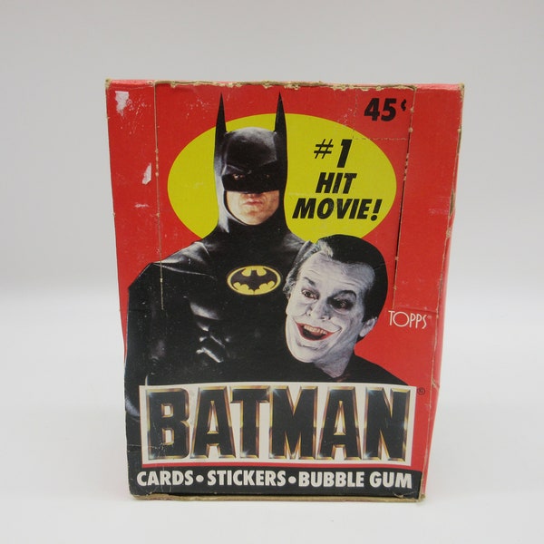 1989 BATMAN The Movie Wax Box  Topps - Series 1 - Non-Sports Card -