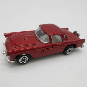 1978 Maroon &#39;56 T-Bird by Zylemex Toys - YATMING - MATCHBOX Diecast Lesney Superfast Vintage