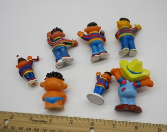 1980's ERNIE PVC Figure Lot - Sesame Street - Applause - Fisher