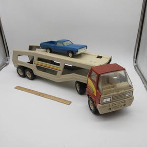 TONKA Car Hauler degli anni &#39;70 - Acciaio stampato - Pressofuso