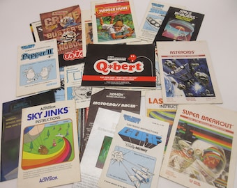 1980&#39;s Atari Instructions - YOU PICK -  Video Game 2600 5600 7200