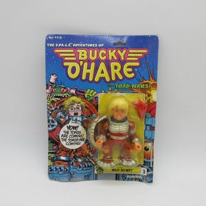 1990 Willy Du Witt - 100% Complete - Captain Bucky O&#39;Hare - MOC - New Carded -  Action Figure - Vintage Toy Ohare