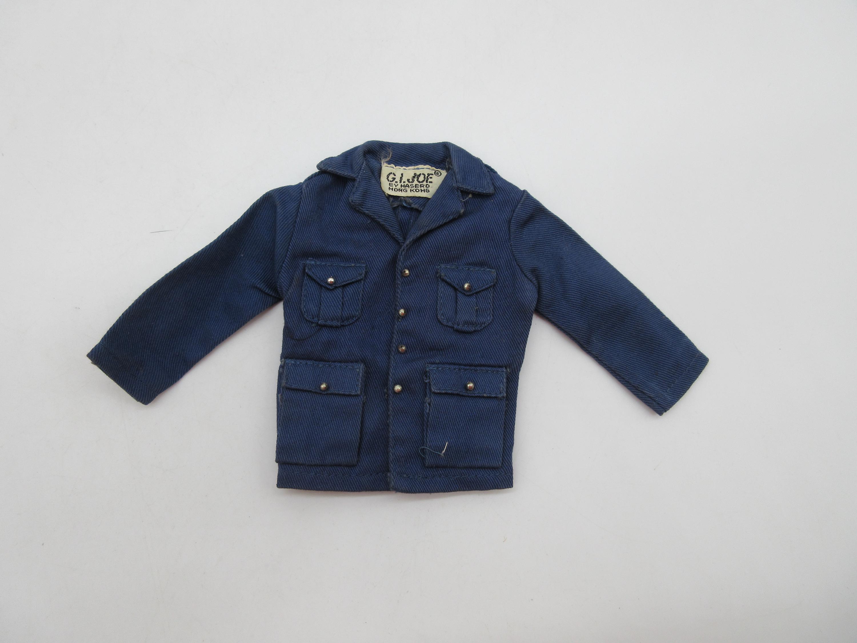 1960's Blue Air Force Jacket -  12" Gi Joe - Hasbro - Action Figure - Adventure Team