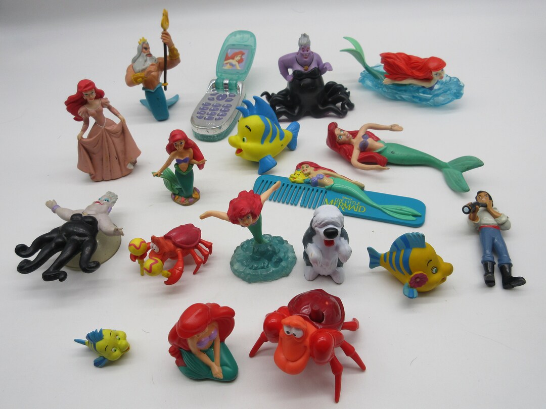 Vintage Disney Little Mermaid Toy Lot Action Figure Toy Lot Etsy