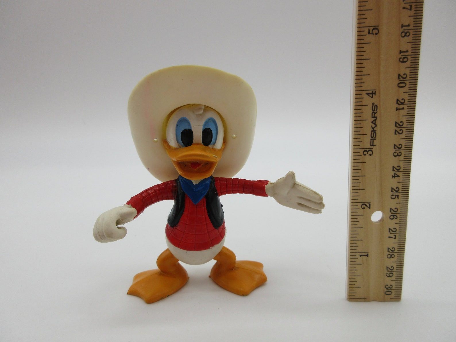 1980's Cowboy Donald Duck by ARCO Vintage DISNEY Toy Etsy