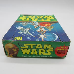 1978年 スターウォーズ シリーズ4 コンプリートワックスボックス - 36パック未開封 - ムービーカード - Topps - シリーズ1 2 3 C3PO エラーカード #207 ゴールデンロッド 現状渡し