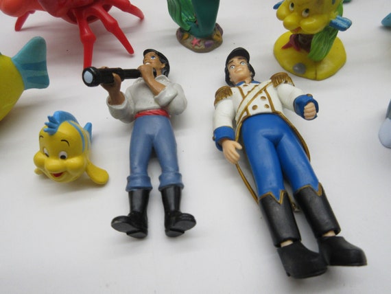 Vintage Disney Little Mermaid Toy Lot - Action Figure Toy