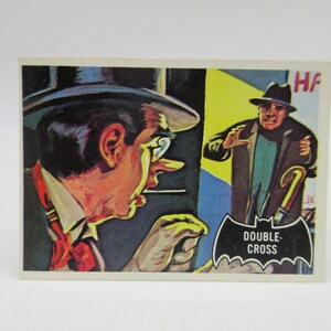 1966 BATMAN #22 Double-Cross - Topps - Carte originale non sportive -