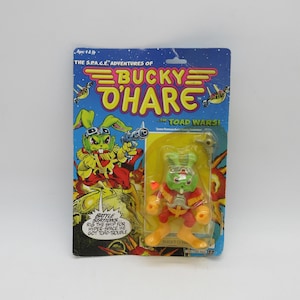 1990 Captain Bucky O&#39;Hare - 100% Complete - MOC - New Carded -  Action Figure - Vintage Toy Ohare Original #1