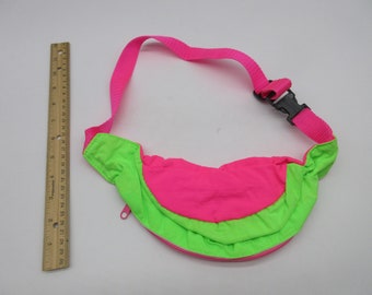 1990&#39;s Vintage NEON Fanny Pack  -  Action Figure - Vintage Toy - Costume accessory