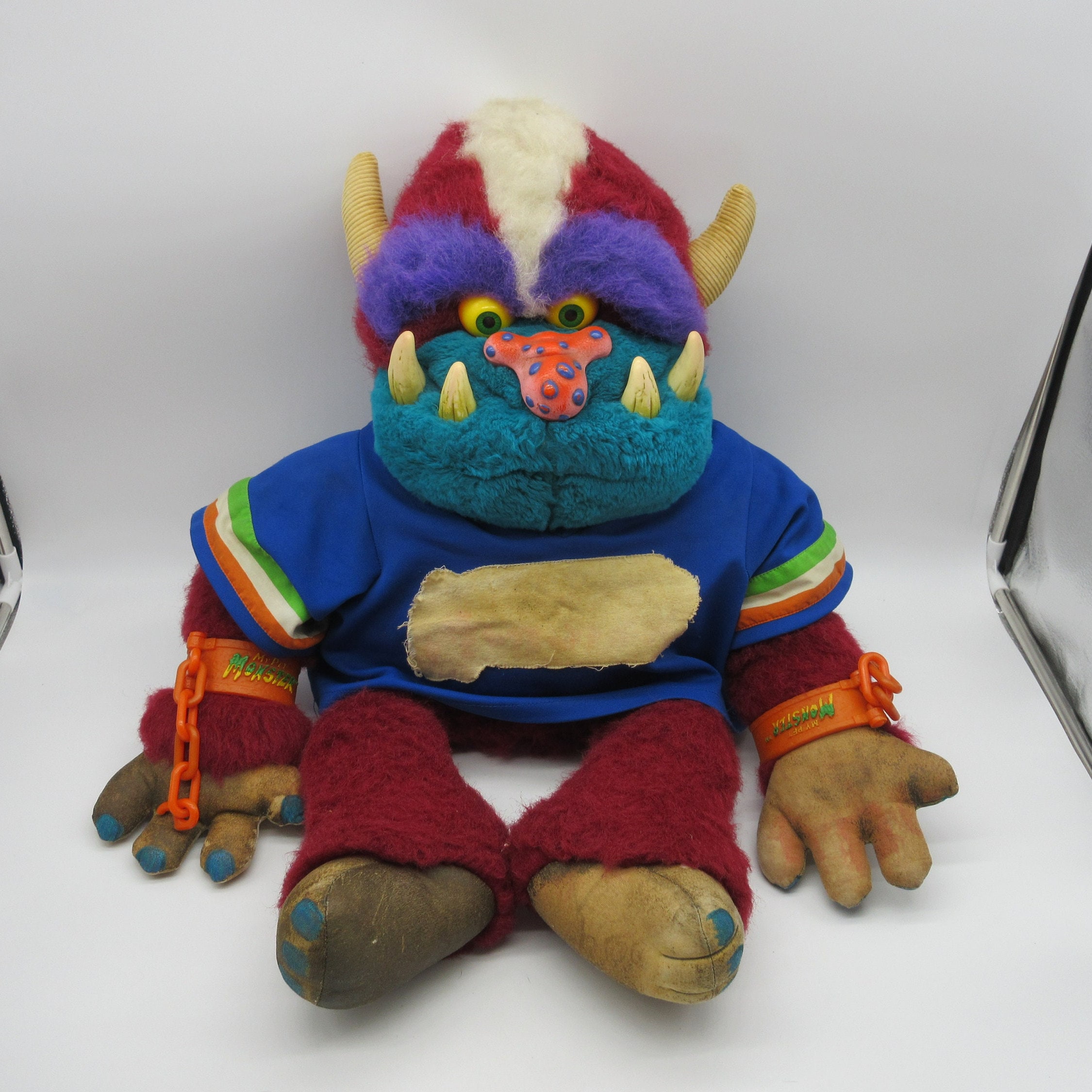 1986 My Pet Football Monster W/ HANDCUFFS - Authentic Amtoy 1986 My Pet Football Monster W/ HANDCUFFS - Authentic Amtoy
