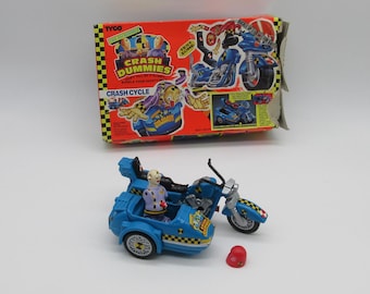 1992 Crash Cycle W/ Helmet + Box + Spare Tire Leg Arm Body Part
