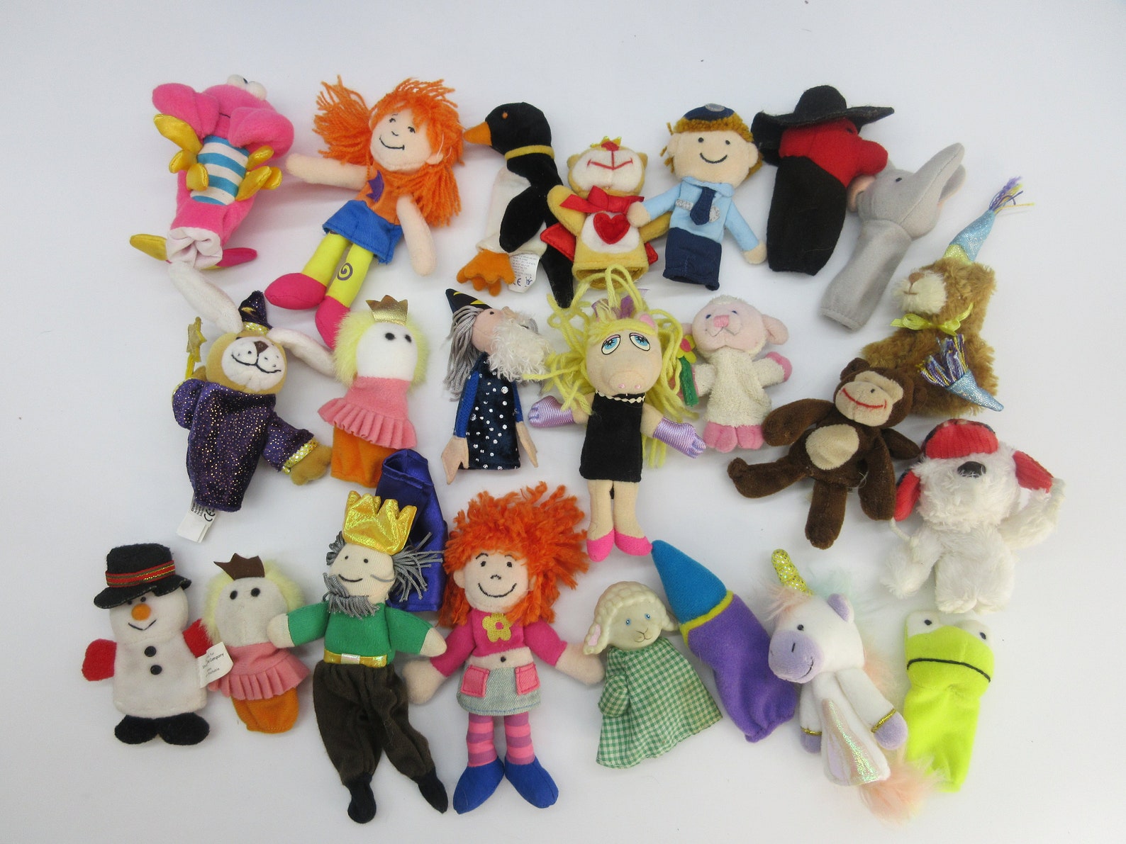 HUGE Vintage Finger Puppets Collection W/ Stage Mr. Rogers Etsy