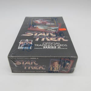 Boîte en cire scellée STAR TREK série 2 1991 - Neuf - Topps - Carte non sportive - Non-sport